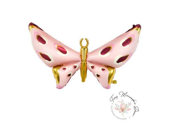 Mariposa en rosa 