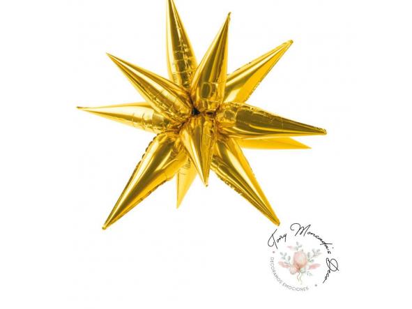 Estrella oro 3D