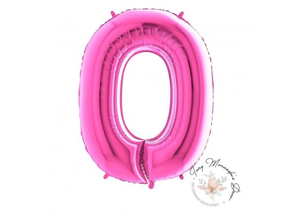 Número 0 fucsia 26"