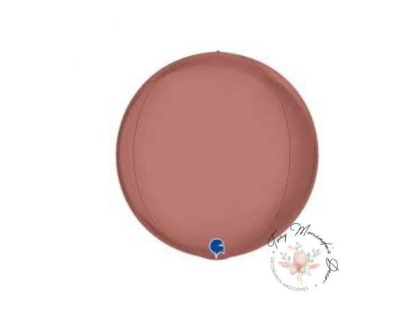 Esfera Rosa Satinado 15"