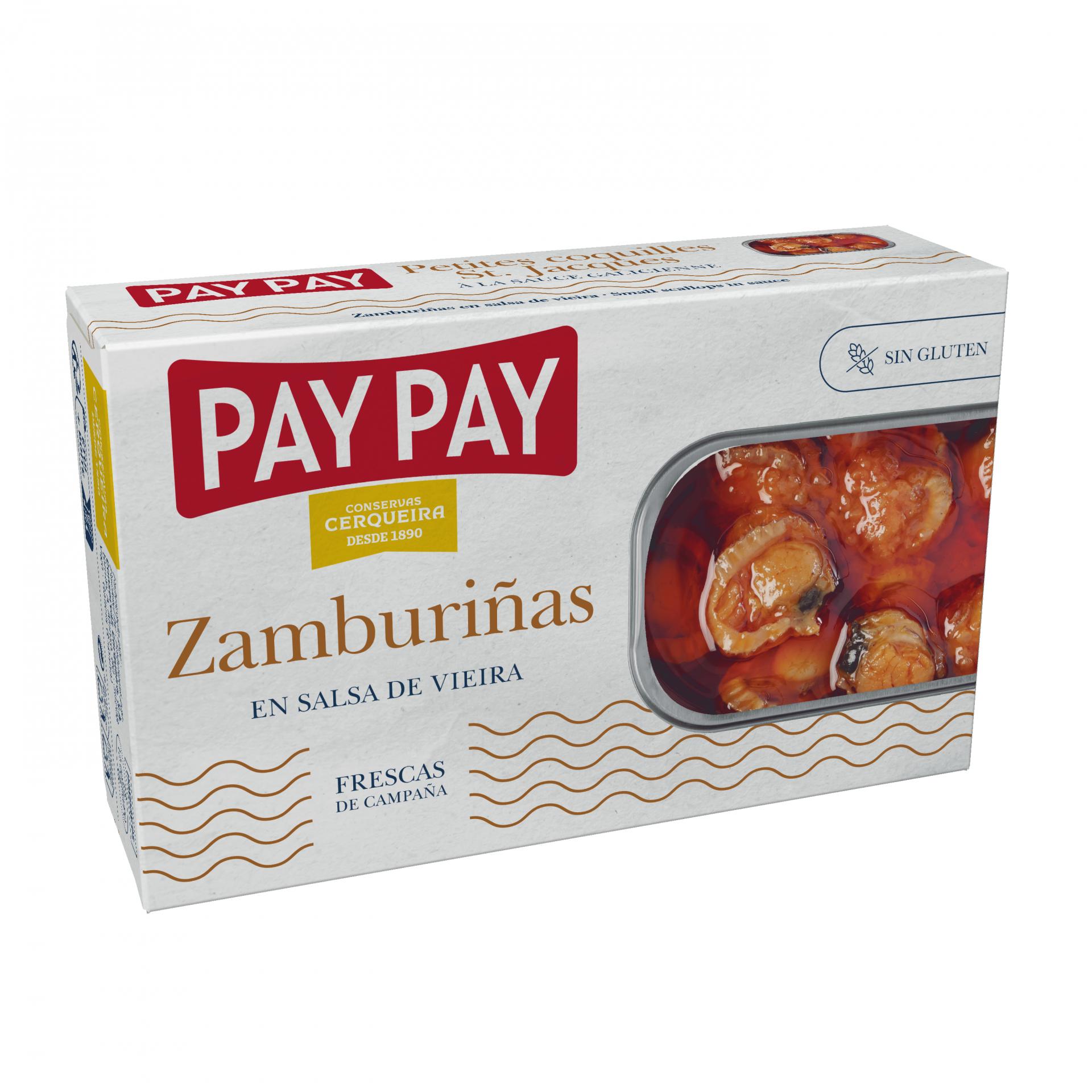 Zamburiñas PayPay Salsa Vieira (5 uds)