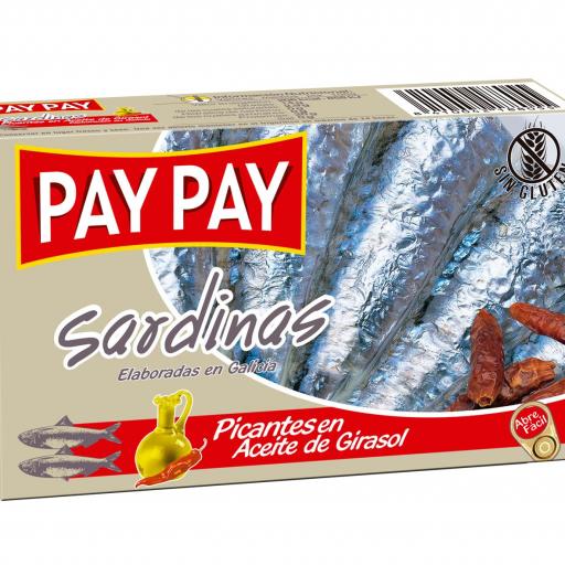 Sardina Picantes Pay Pay Aceite Girasol (5Und)