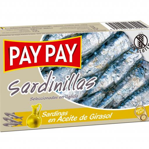 Sardinilla Aceite Pay Pay Aceite Girasol (5Und)