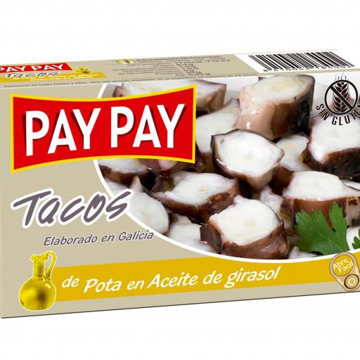 Tacos de Pota Pay Pay en Aceite Girasol (5 uds)