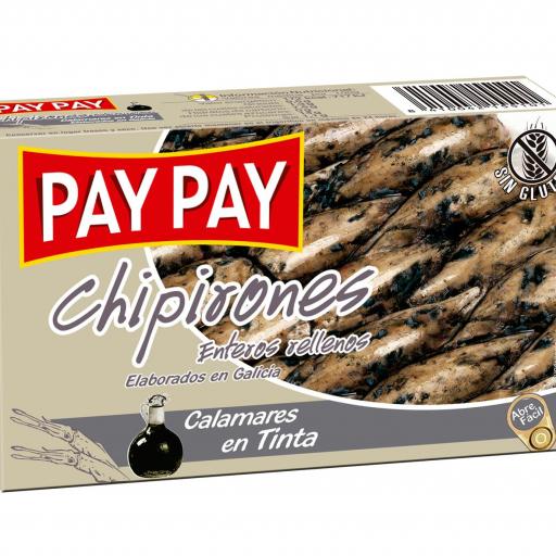 Chipirones Rellenos Pay Pay en su Tinta Aceite Girasol (5 uds) 