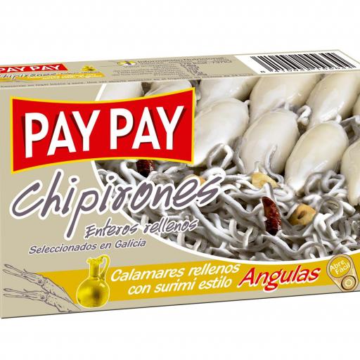 Chipirones Enteros Pay Pay Relleno Gulas en Aceite Girasol (5 uds)