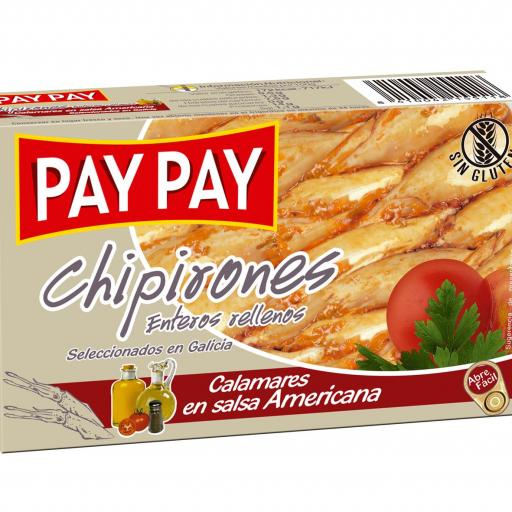 Chipirones Rellenos Pay Pay en salsa Americana Aceite Girasol (5 uds)