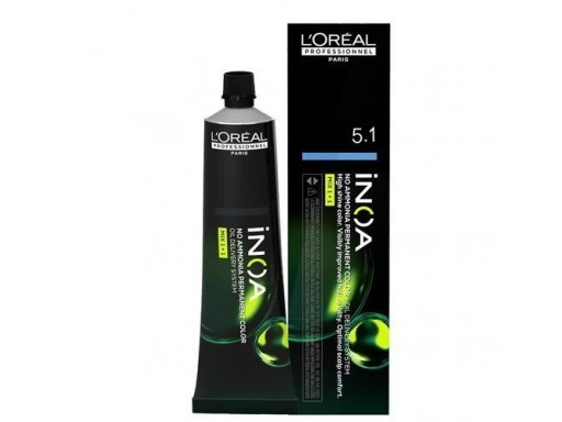 	L'Oréal - Tinte INOA sin amoniaco 5.1 Castaño Claro Ceniza 60 ml