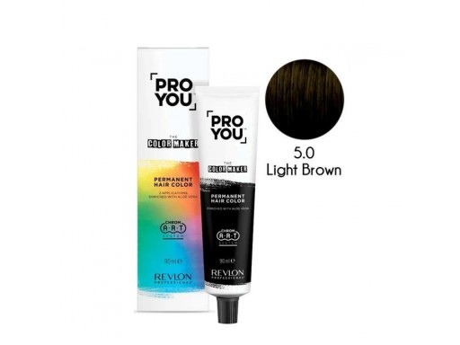 Revlon ProYou The Color Maker Tinte para el Cabello Permanente 90Ml Nº 5.0 LIGHT BROWN
