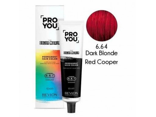 Revlon ProYou The Color Maker Tinte para el Cabello Permanente 90Ml Nº 6.64 DARK BLONDE RED COOPER [0]