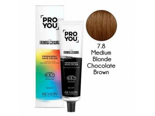 Revlon ProYou The Color Maker Tinte para el Cabello Permanente 90Ml Nº 7.8 MEDIM BLONDE CHOCOLATE BROWN [0]