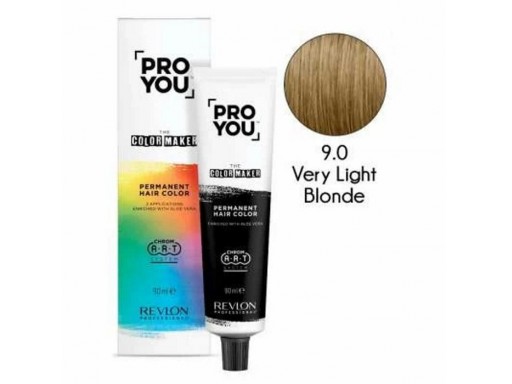 Revlon ProYou The Color Maker Tinte para el Cabello Permanente 90Ml Nº 9.0 VERY LIGHT BLONDE [0]