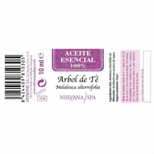 Nirvana Spa Aceite Esencial Árbol de Té 10 ml [1]
