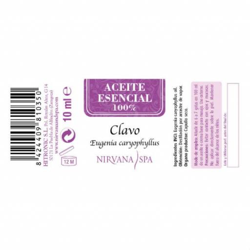 Nirvana SpaAceite Esencial de Clavo 10 ml [2]
