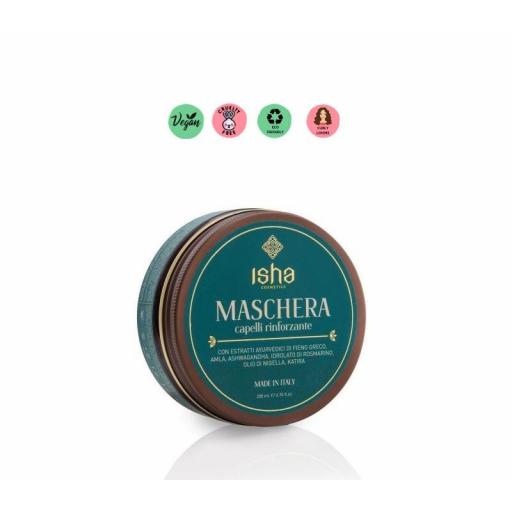 Isha Cosmetics Maschera Capelli Rinforzante 200ml