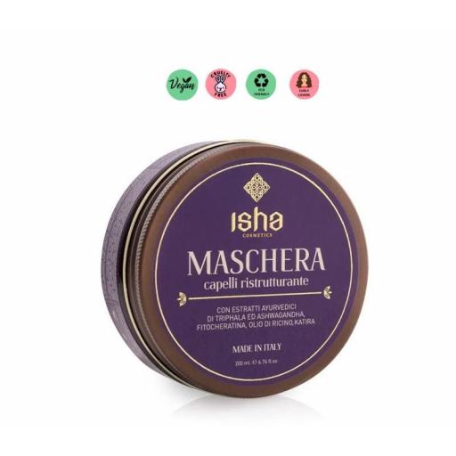 Isha Cosmetics Maschera Capelli Ristrutturante 200ml