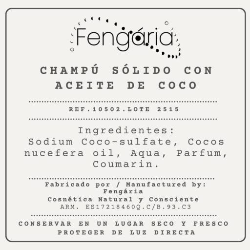 Champú Sólido con Aceite de Coco [1]
