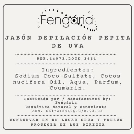 Jabón de Pepita de Uva (Depilación) [1]
