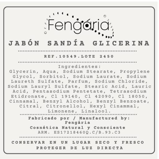 Jabón de Sandia con glicerina vegetal [1]