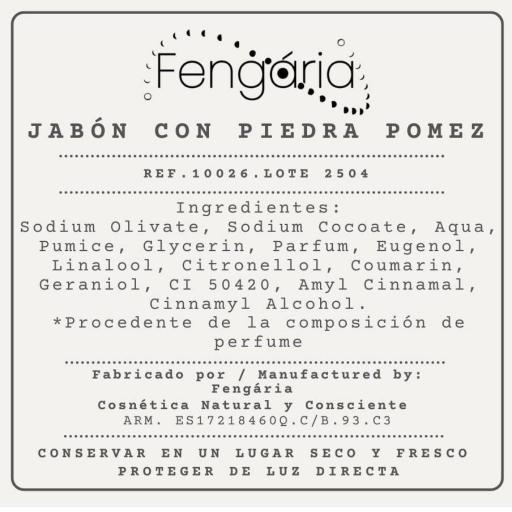 Jabón con Piedra Pómez  [1]