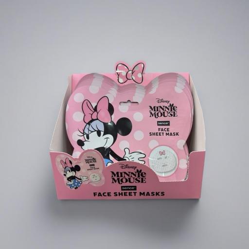 Mascarilla facial Minnie Mouse estampada