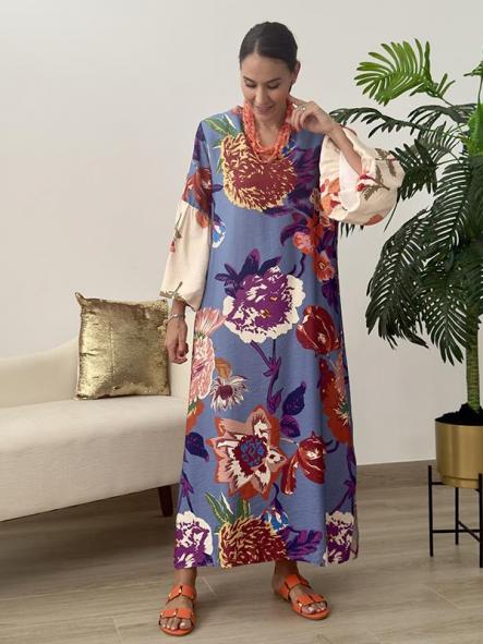 Vestido Selva Azul