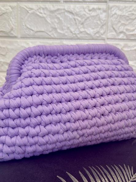 Bolso De Mano Croché Malva [1]