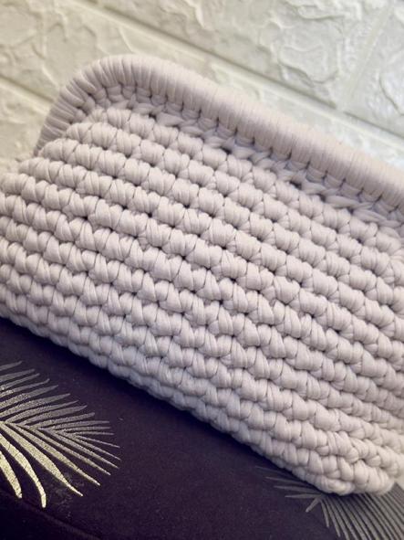 Bolso De Mano Croché Marfil [1]