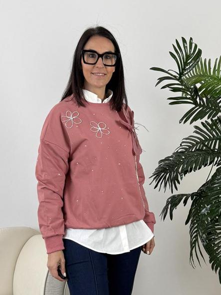 Sudadera Fantasia Rosa Empolvado [2]