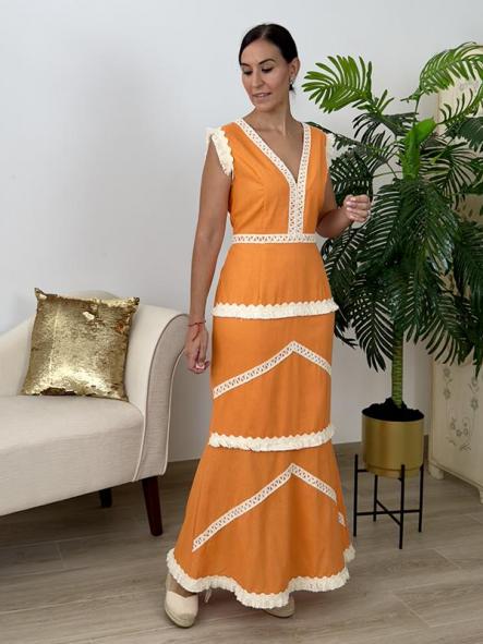 Vestido Turdetano Naranja 
