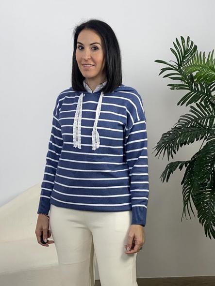 Jersey Capucha Azul