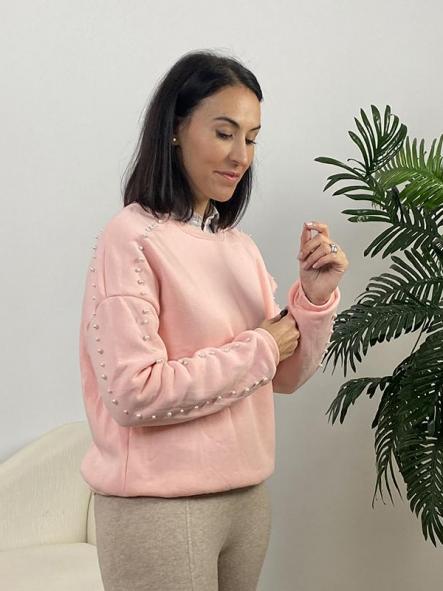 Sudadera Perlas Rosa  [3]