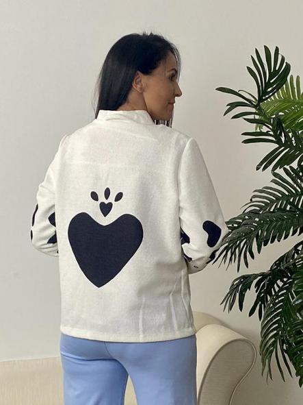 Chaqueta Corazones Blanca [3]