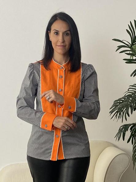 Camisa Alberti Naranja [2]