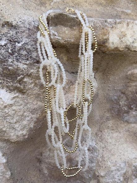 Collar Eslabón Marfil