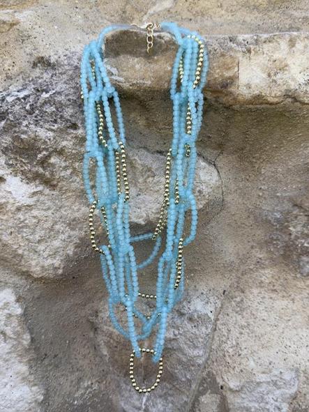 Collar Eslabón Azul