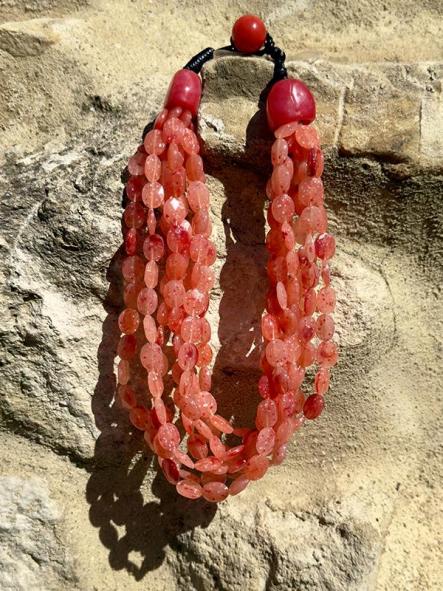 Collar Cintas Coral 
