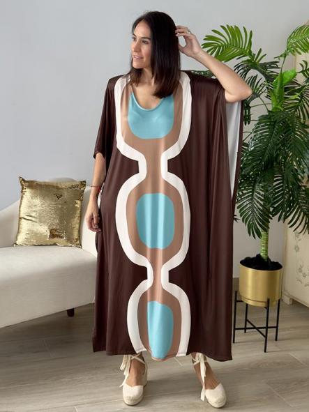 Vestido Picasso Marrón Chocolate [1]