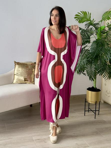 Vestido Picasso Frambuesa  [3]