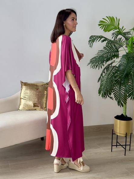 Vestido Picasso Frambuesa  [2]