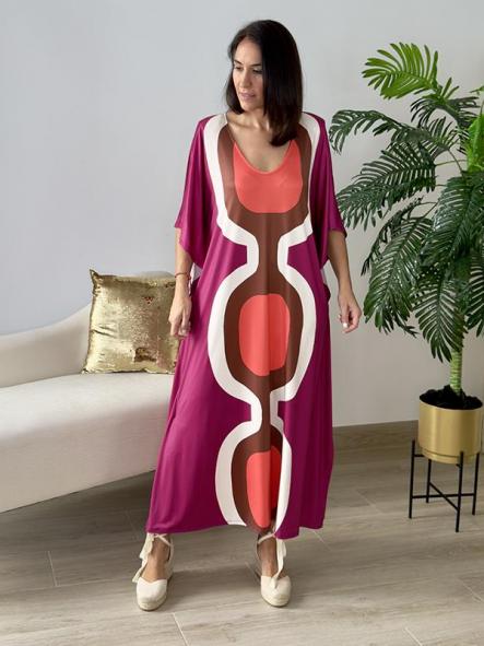 Vestido Picasso Frambuesa 