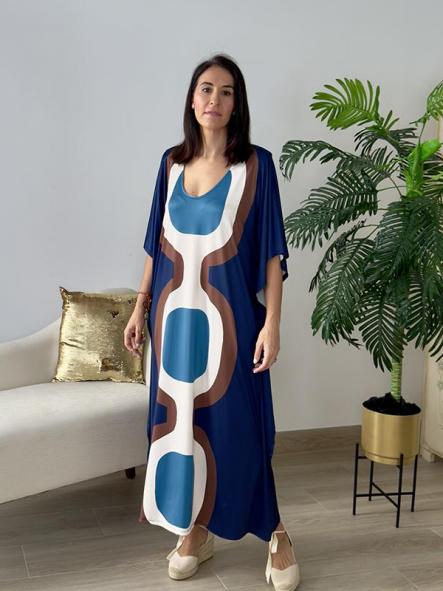 Vestido Picasso Azul Marino [1]