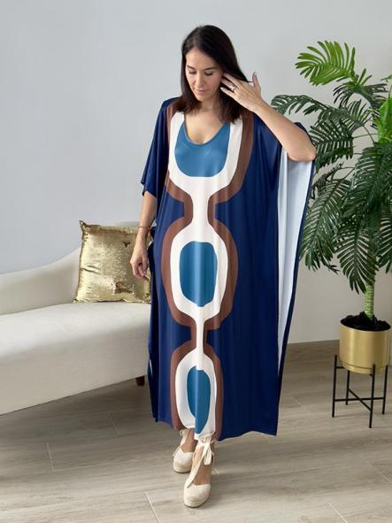 Vestido Picasso Azul Marino