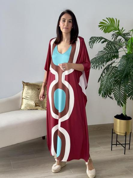 Vestido Picasso Burdeos  [1]