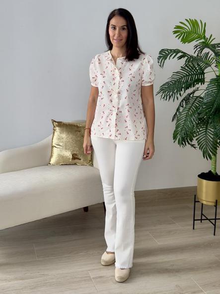 Jeans Marfil Desflecado [3]