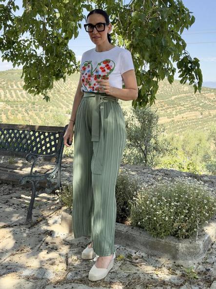 Pantalón Plisado Verde [3]