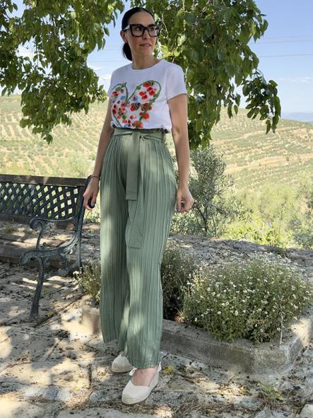 Pantalón Plisado Verde [2]