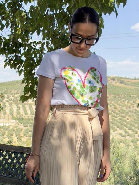 Camiseta Corazón Fucsia [1]
