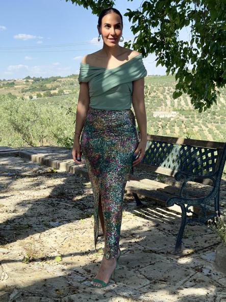 Falda Multicolor Verde [1]