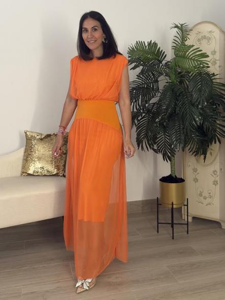 Vestido Tul Naranja [3]